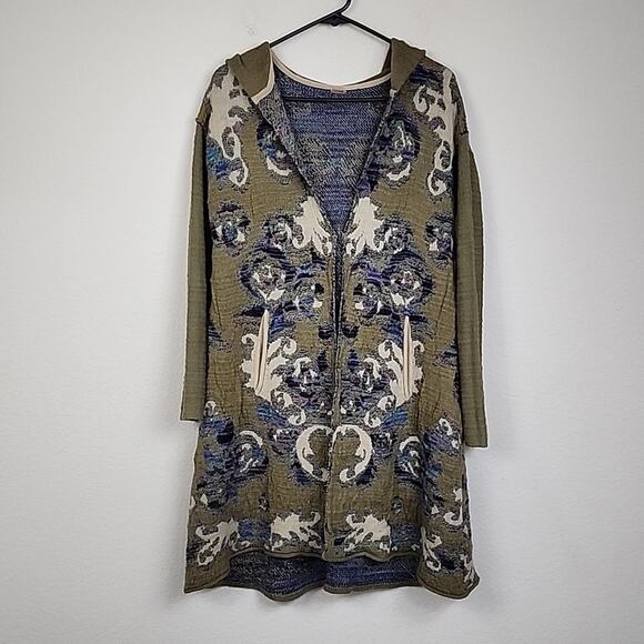 Free People Earthy Tones Hooded Cardigan - Picture 2 of 4